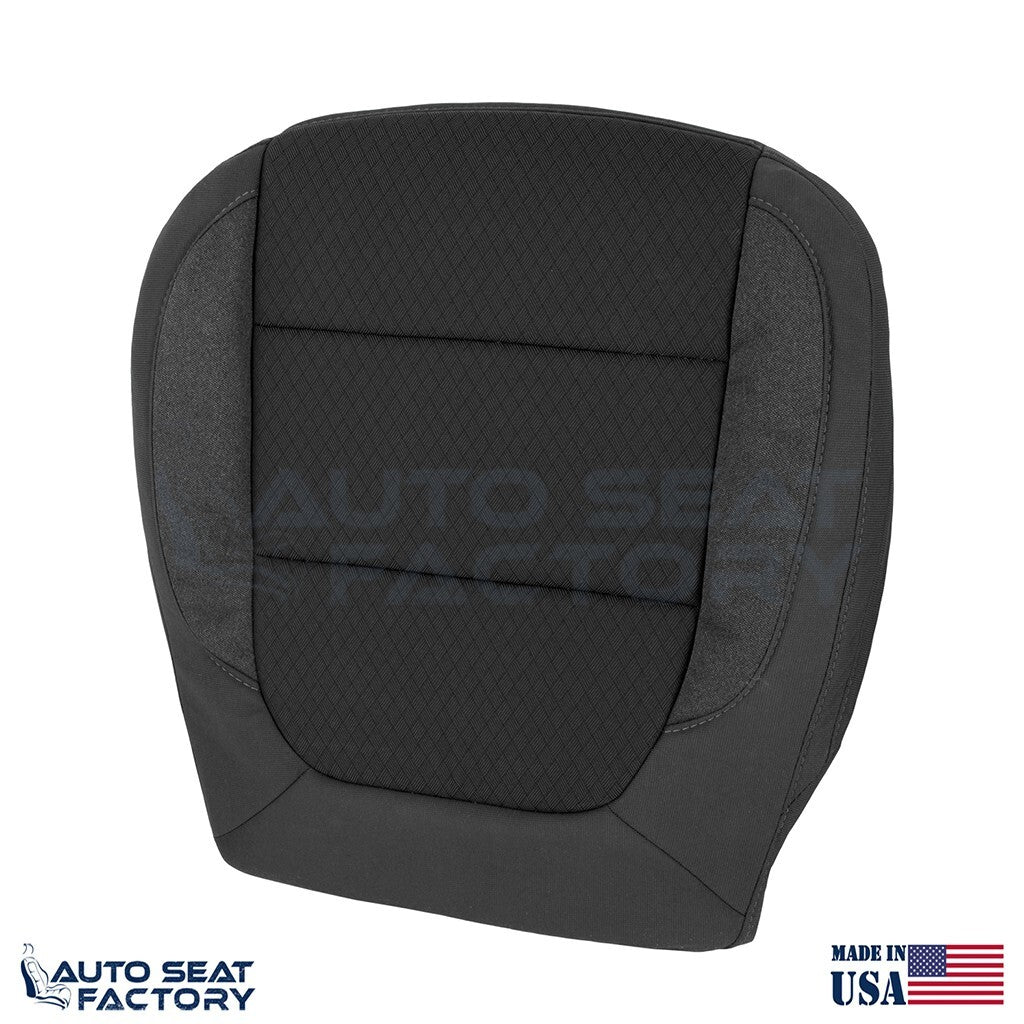 2019 - 2022 Fits Chevy Silverado/GMC Sierra Driver Bottom Black Cloth Seat Cover - OEM-Style Replacement Seat Cover