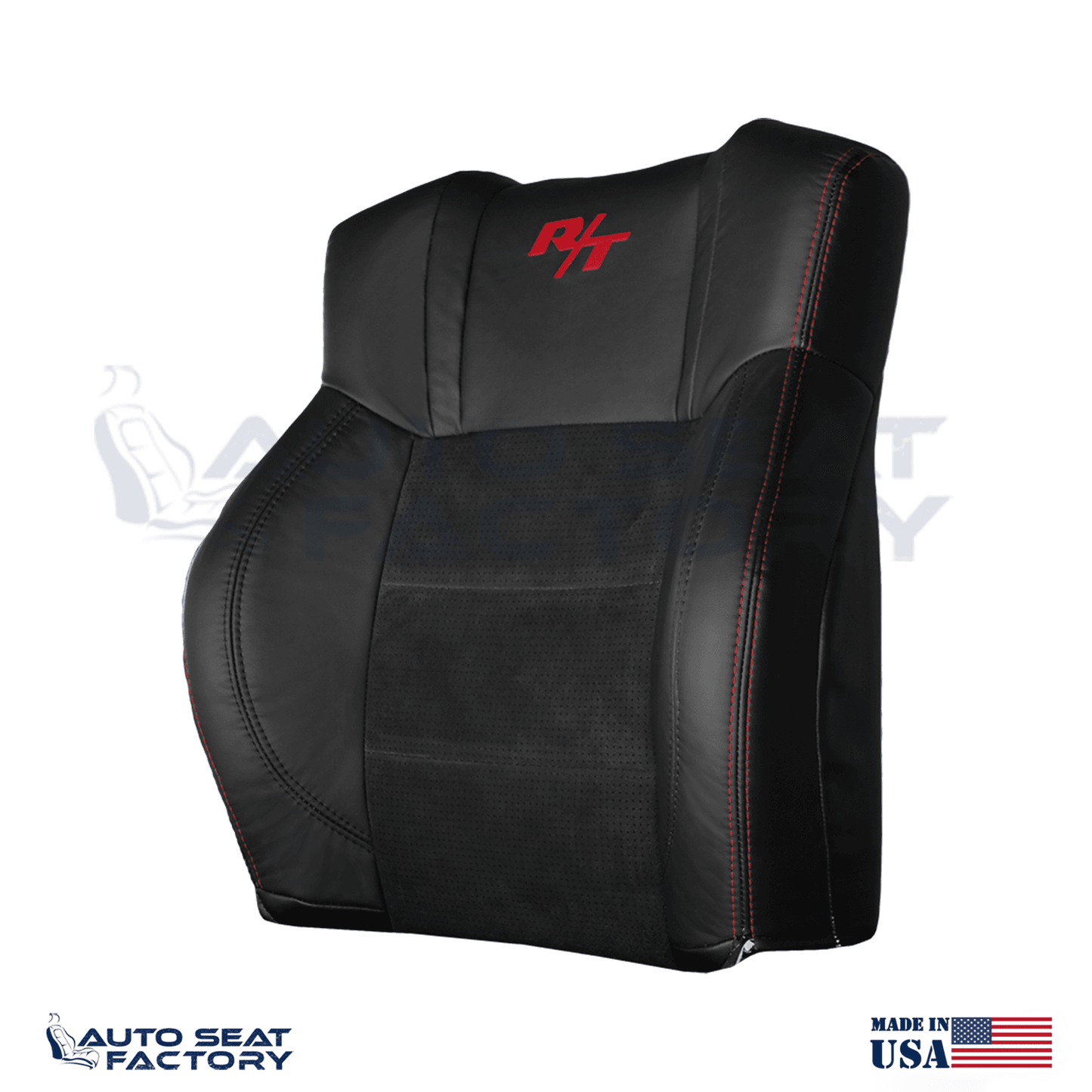 Replacement Black Seat Cover Fits 2006 - 2010 Dodge Charger RT Front Tops - OEM-Style Replacement Seat Cover