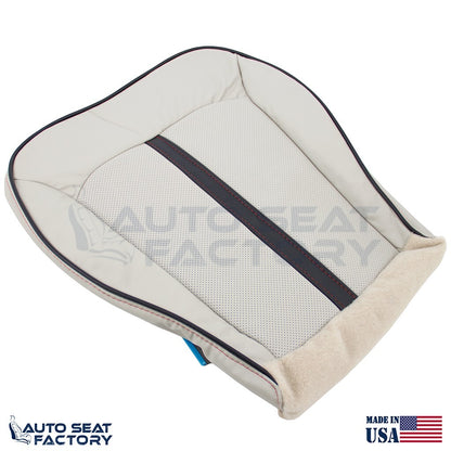 2011 -2015 Fits Lincoln MKX RIGHT Bottom Ceramic/black Leather Seat Cover, Perf - OEM-Style Replacement Seat Cover