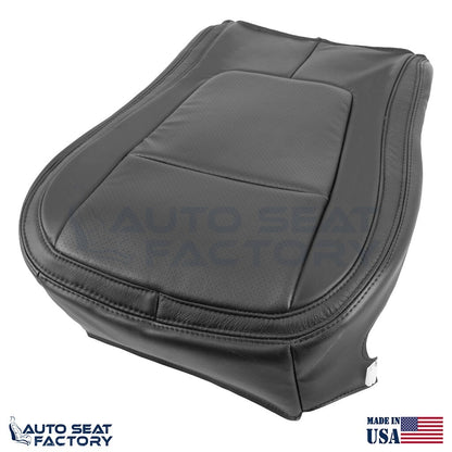 2009 - 2015 Fits Jaguar XF X2 Driver Bottom Black Vinyl Seat Cover, Perforated - OEM-Style Replacement Seat Cover