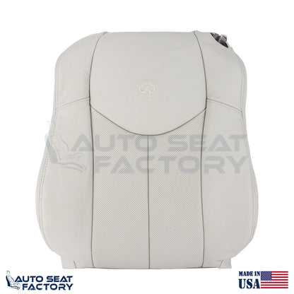 2009 - 2013 Fits Infiniti G37 Coupe Perforated Driver Vinyl Top Cover - OEM-Style Replacement Seat Cover