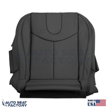 2009 -2013 Fits Infiniti G37 CONVERTIBLE Front 4PC Black Vinyl Seat Cover, Perf - OEM-Style Replacement Seat Cover