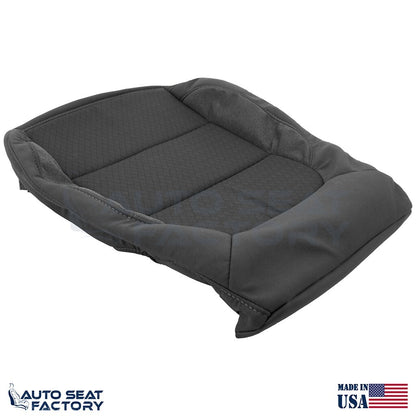 2019 - 2022 Chevy Silverado/ GMC Sierra PASSENGER Bottom Black Cloth Seat Cover - OEM-Style Replacement Seat Cover
