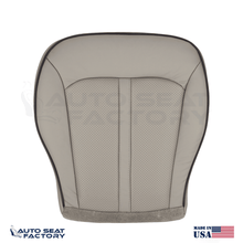 2011 - 2015 Lincoln MKX Perf PASSENGER Bottom Med Light Stone Leather Seat Cover - OEM-Style Replacement Seat Cover