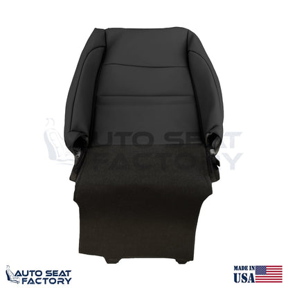 2009 - 2013 Fits Infiniti G37 Coupe FRONT Top Black Vinyl Seat Covers, Perf. 2PC - OEM-Style Replacement Seat Cover