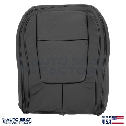 2009 - 2015 Fits Jaguar XF X2 Driver Bottom Black Leather Seat Cover, Perforated - OEM-Style Replacement Seat Cover