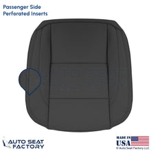 2008-2013 Fits Volvo C70 Leather Perf. Front Passenger Bottom Cover Offblack - OEM-Style Replacement Seat Cover