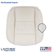 2008-2013 Fits Volvo C70 Leather Perf. Front Driver Bottom Cover Calcite Cream - OEM-Style Replacement Seat Cover
