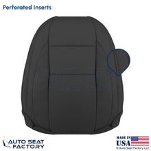 2008-2013 Fits Volvo C70 Leather Perforated Front Driver Top Seat Cover Offblack - OEM-Style Replacement Seat Cover
